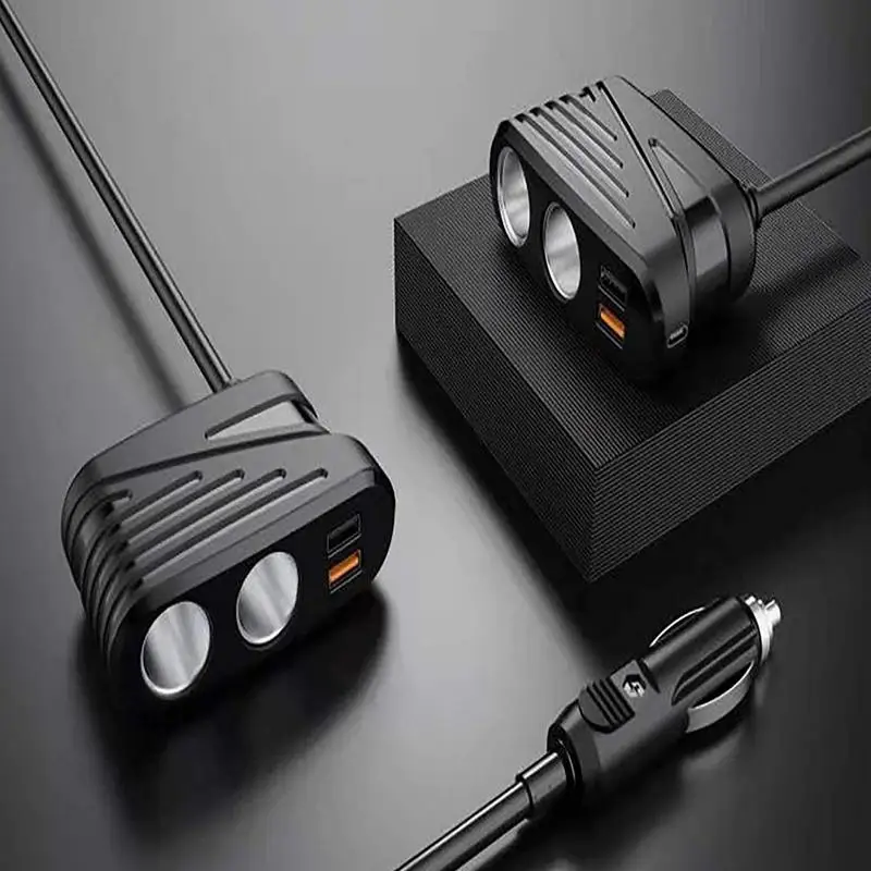 

Зарядное устройство для автомобильного прикуривателя с двумя USB-портами, 120 Вт