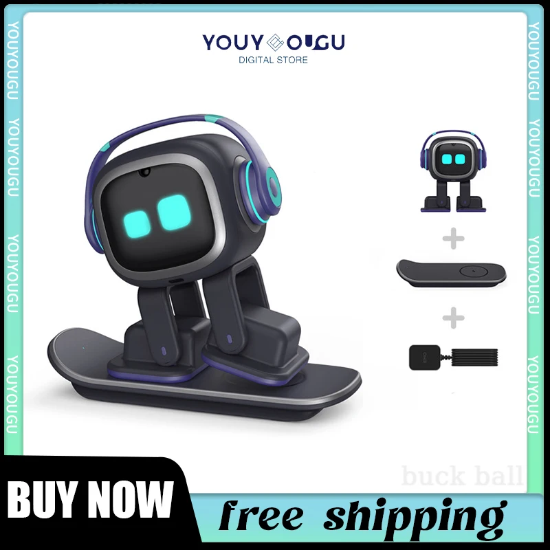 Emo Robot Emopet Intelligent Robots Voice Interaction Accompany Ai Children Electronic Pet For Desktop Ai Face Recognition Robot