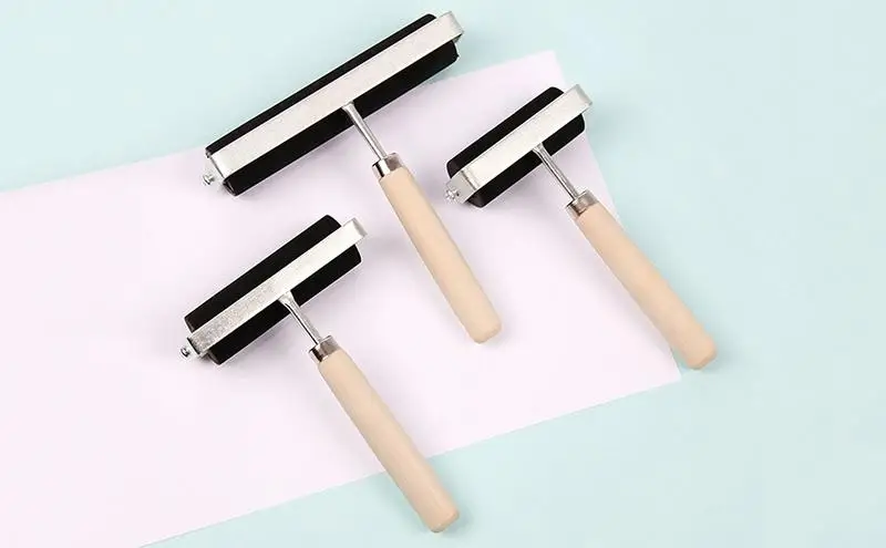 

Drawing roller art cots Professional Rubber Roller Brayer Ink Painting Printmaking Roller Art Stamping Tool Paint Roller