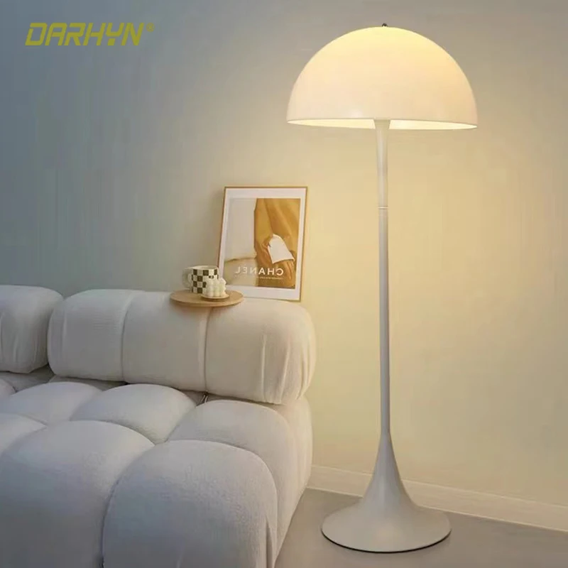 

Mushroom LED Floor Lamp Remote Dimmable Indoor Decora Light For Bedroom Bedside Living Room Study Modern Minimalist Luminaire