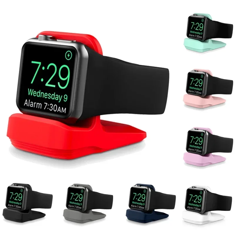 Charger Stand Support for Apple Watch Ultra 9 8 7 49mm Silcone Charging Holder Portable iwatch Holder Bedside table Accessories