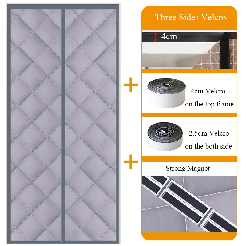Liveinu Magnetic Thermal Insulated Door Curtain, Self-Sealing Door