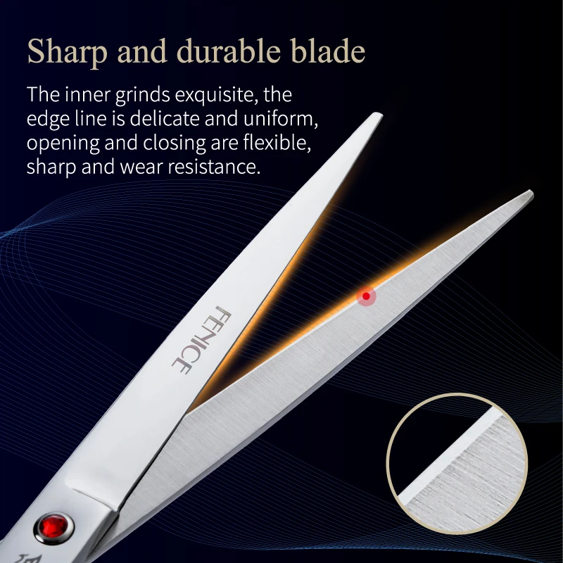 Stainless steel Pet Cutting Scissors 7.0 7.5 8.0 inch for Dog Grooming