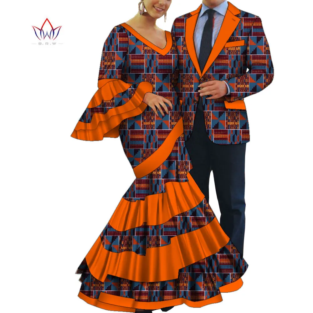 Pcs set african dresses for women bazin riche women party dress mens blazer men casual tops