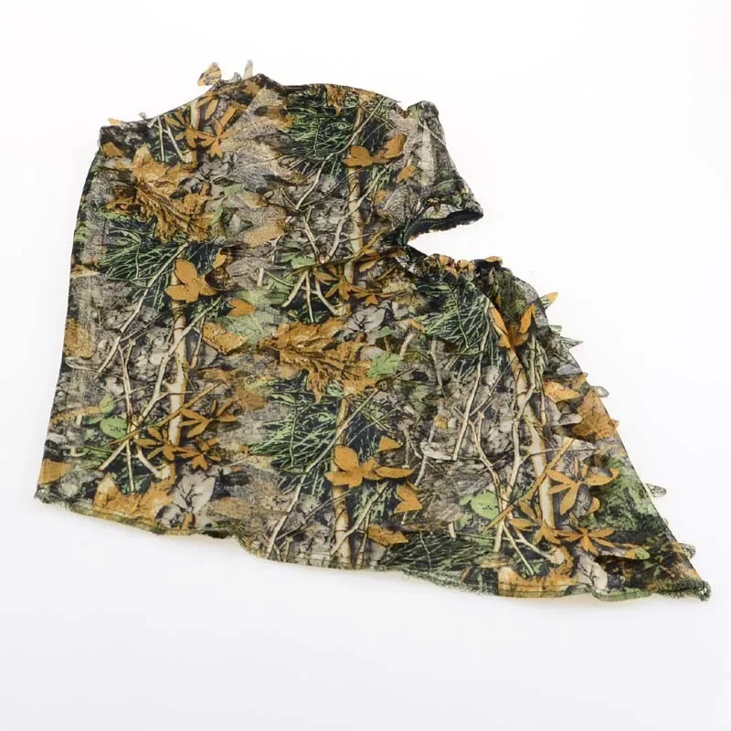 3D Leaf Camouflage Face Mask Hunting Hood Cap Male Tactical Camouflage Hat Turkey Camo Hunter Ghillie Suits Airsoft Accessories