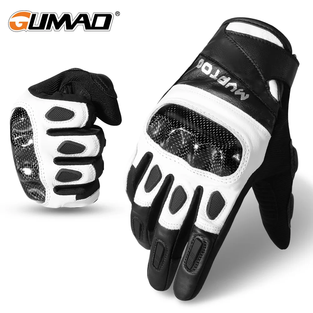 

Outdoor Cycling Full Finger Gloves Touch Screen Leather Sports Hiking MTB Riding Motorcycle Bicycle Anti-skid Shock-proof Men