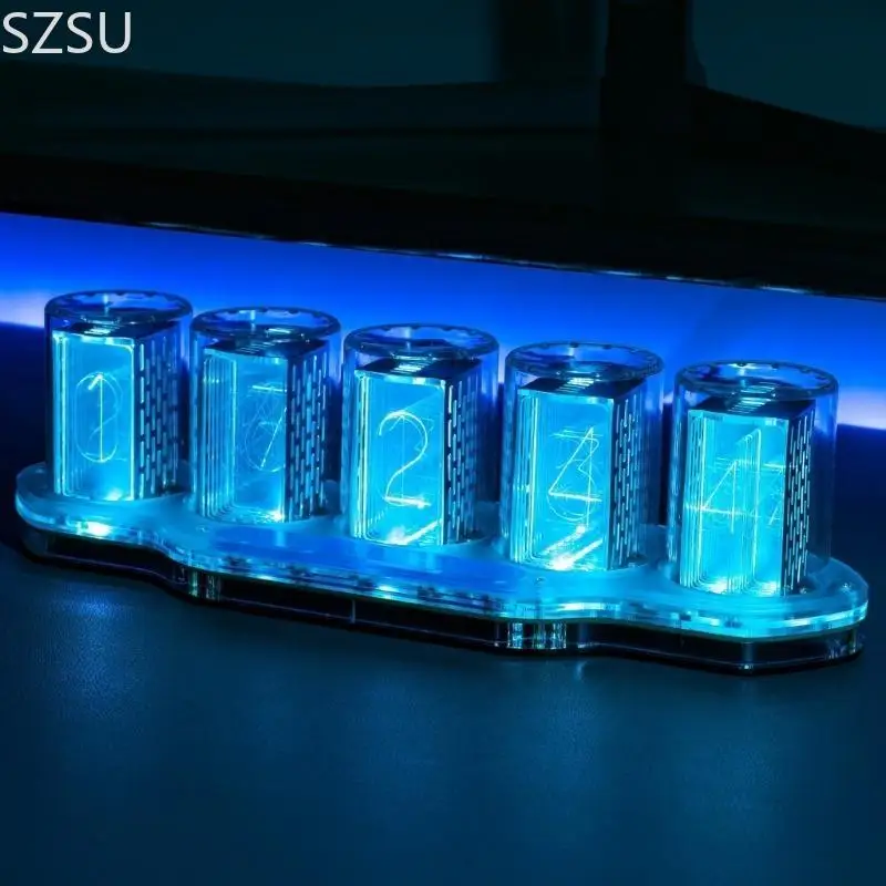 SZSU 현대 아크릴 탁상 시계 의사 발광 LED 조명데스크탑 장식