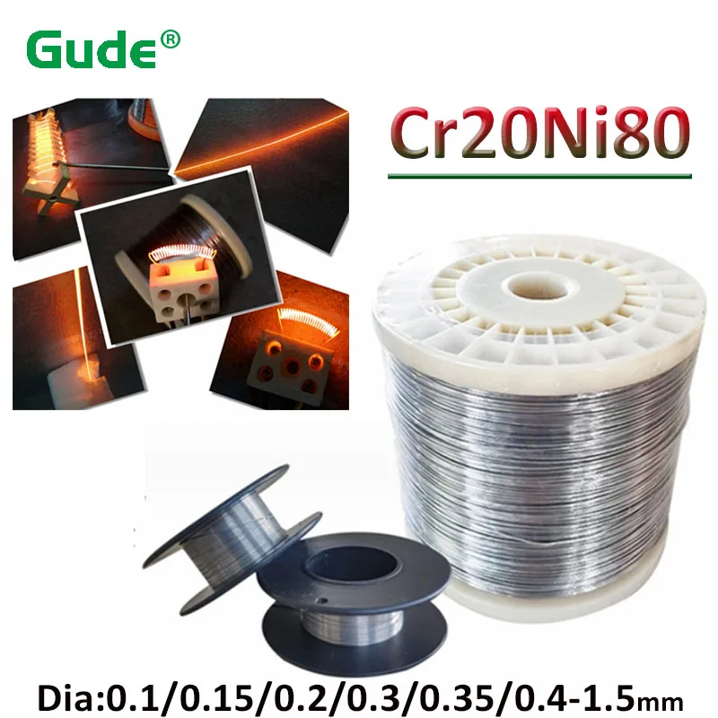 

Cr20Ni80 Heating Wire Foam Sponge Cutting Wires Nichrome Wire Electric Resistance Wire 0.1mm 0.15mm 0.2mm 0.25mm~1.5mm