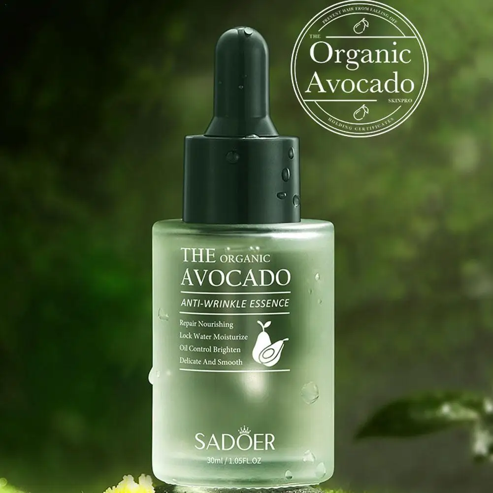 

30ML Avocado Face Essence Organic Shea Butter Moisturizing Anti-Aging Whitening Repairing Nourish Smooth Facial Serum Skin Care