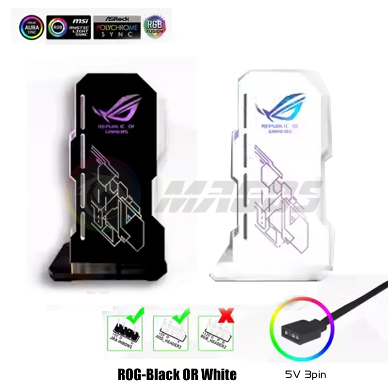 RGB Anime-Themed GPU Holder Jack for 40 Series VGA Bracket