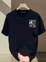 Chemise décontractée multifonctionnelle respirante pour homme, 100 % coton, idéale pour l'été, imprimée, tendance, de marque 5