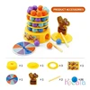 Stacking Cake Toy Board Game Mouse Playing Cheese Arch Tower Montessori Parent-child Interactive Family Game Party Toys 6