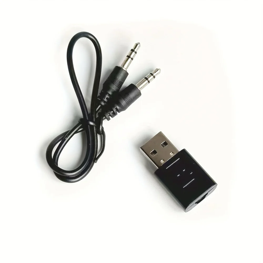 BT 리시버 + RCA 오디오 케이블 블랙 색상 3.5mm 오디오 어댑터 RCA 케이블 (자동차 스테레오 및 홈 스피커용)