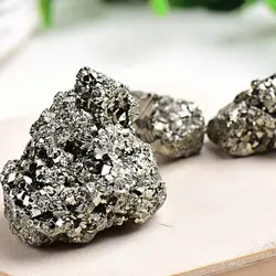 Natural Pyrite Crystal Cluster - Raw Stone for Home Décor and Mineral Collection, 200g