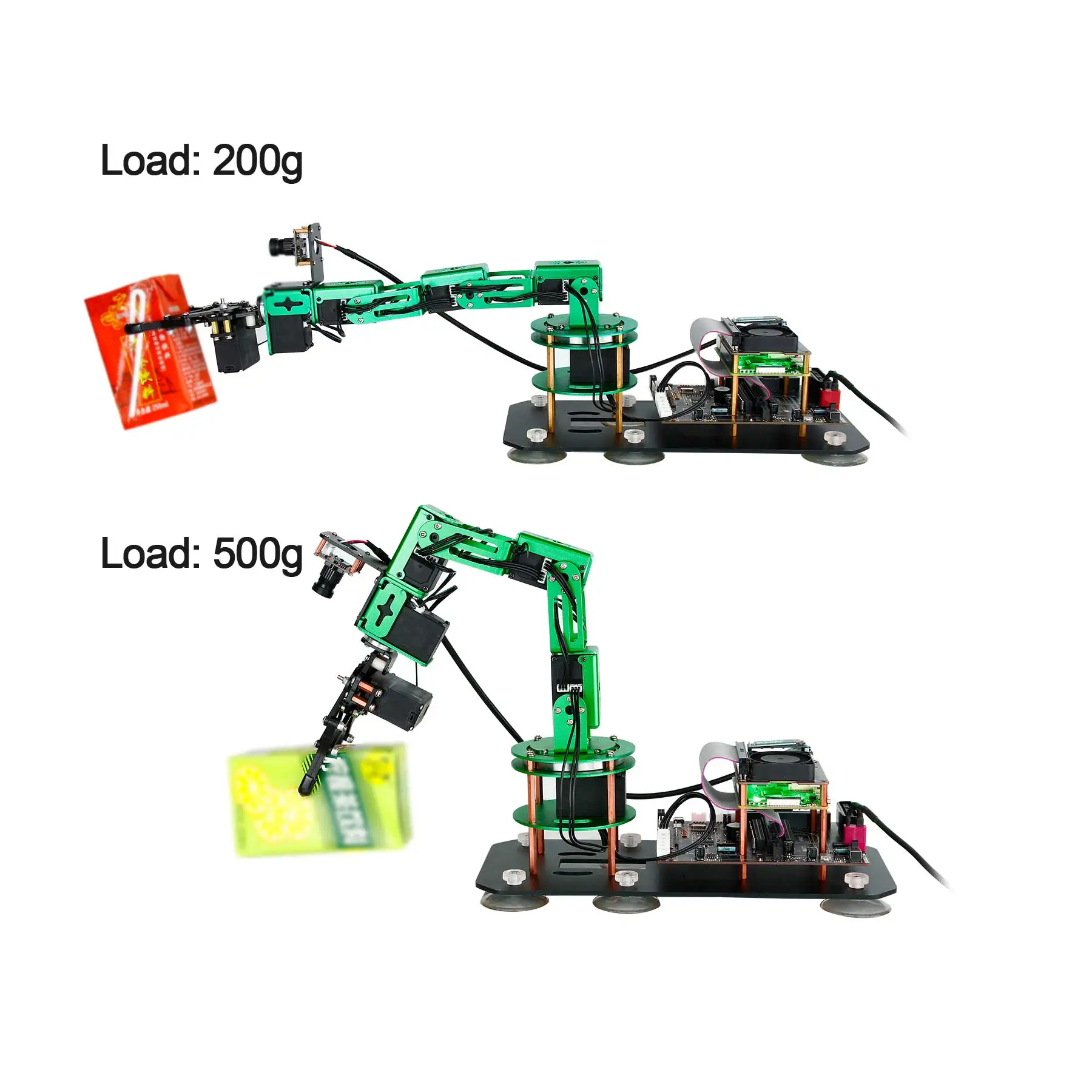 Raspberry Pi 5 Robotic Arm Kit with HD Camera and 6KG 15KG Metal Servo ROS Robot Open Source DIY Electronic Projects for Adults 5