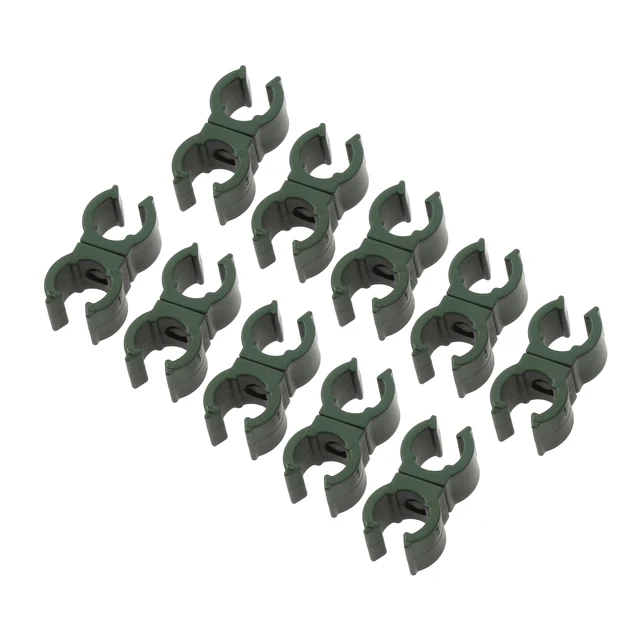 10 Darabos Forgatható Univerzális Kertmászó Rattan Stent Rúd Csatlakozó Tétlánc Üvegházhatású Fóliák Csat Rögzítője 8 Mm/11 Mm. - Image 3