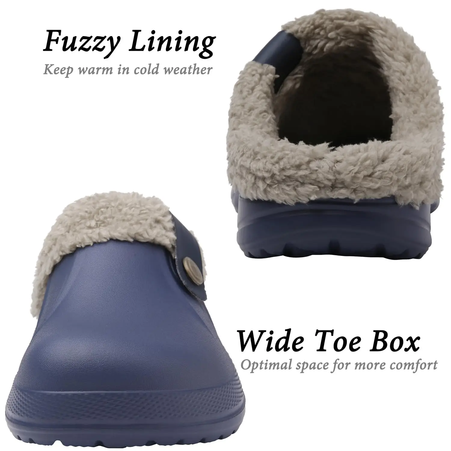 Gacimy Herren Klassische Plüschhausschuhe Mit Memory Foam Sohle_voghion.com