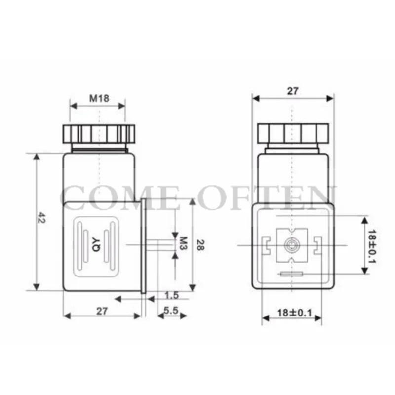 din 43650a valvula solenoide hidraulica bobina plug 02