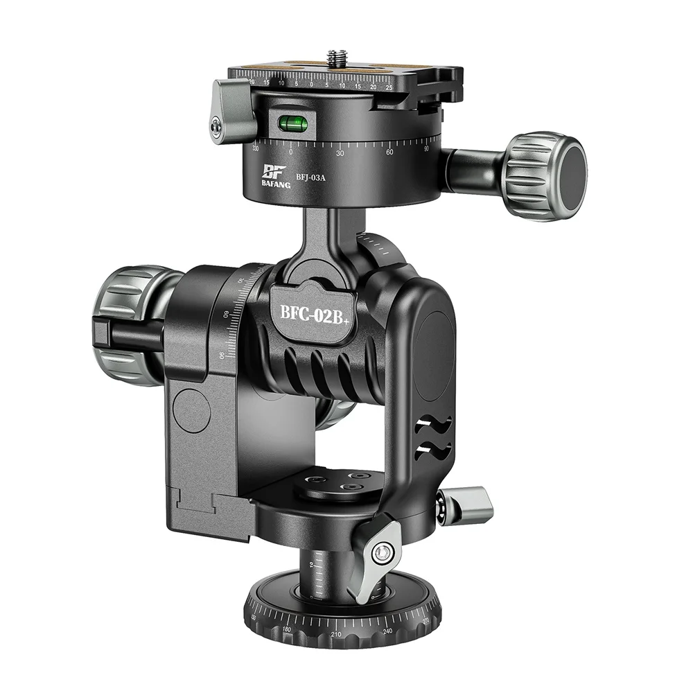 BAFANG Tripod Ball Head Panoramic CNC Metal Camera Tripod Geared Head For Monopod DSLR Camcorder