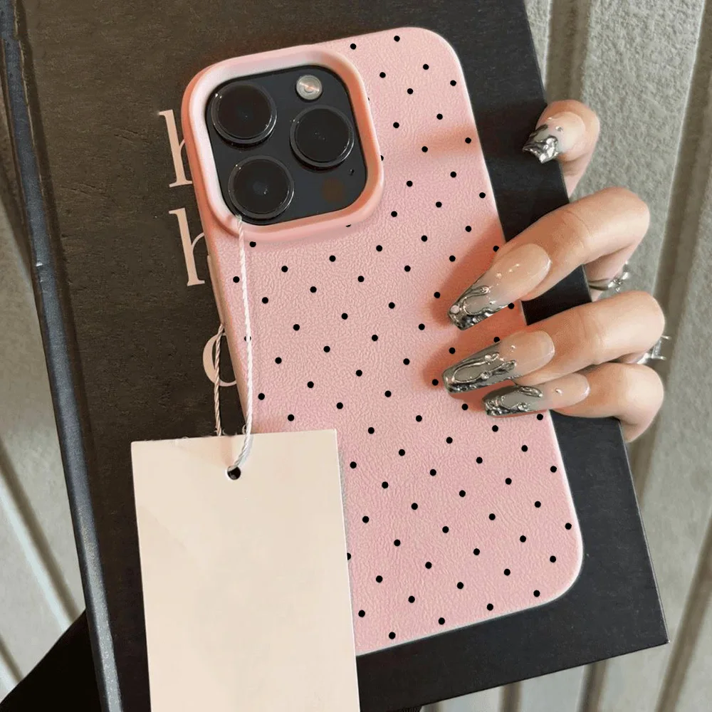 รูปสินค้า เคสซิลิโคนลายจุดนุ่มพร้อมหนังป้องกันกระแทก