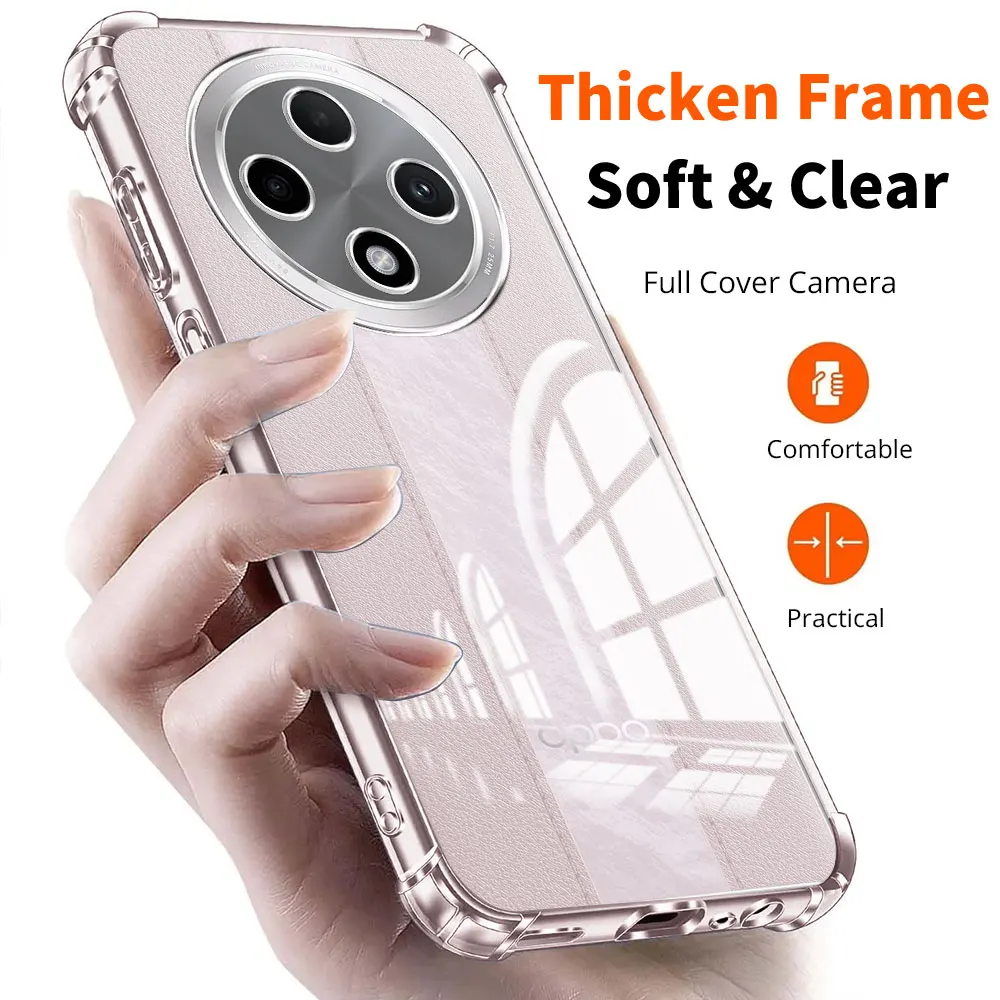 Clear Soft Silicone Shockproof Bumper Phone Case - Durable Protective Back Cover