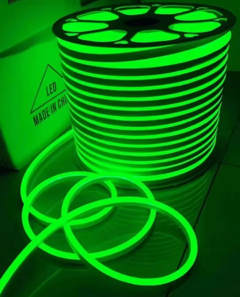 220V LED Neon Strip Light EU Plug SMD2835 120Leds/m Strip Flexible High Brightness Outdoor Neon Sign Waterproof Soft Lamp Belt