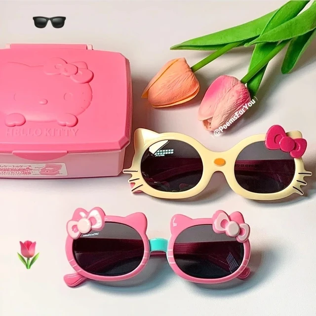 Sanrio Hello Kitty Outdoor Eye Protection Glasses Kawaii Anime Kt