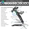 Multitool Claw Hammer Stainless Steel Knife Plier Tool Nylon Sheath Outdoor Survival Camping Hiking Portable Pocket Claw Hammer 4