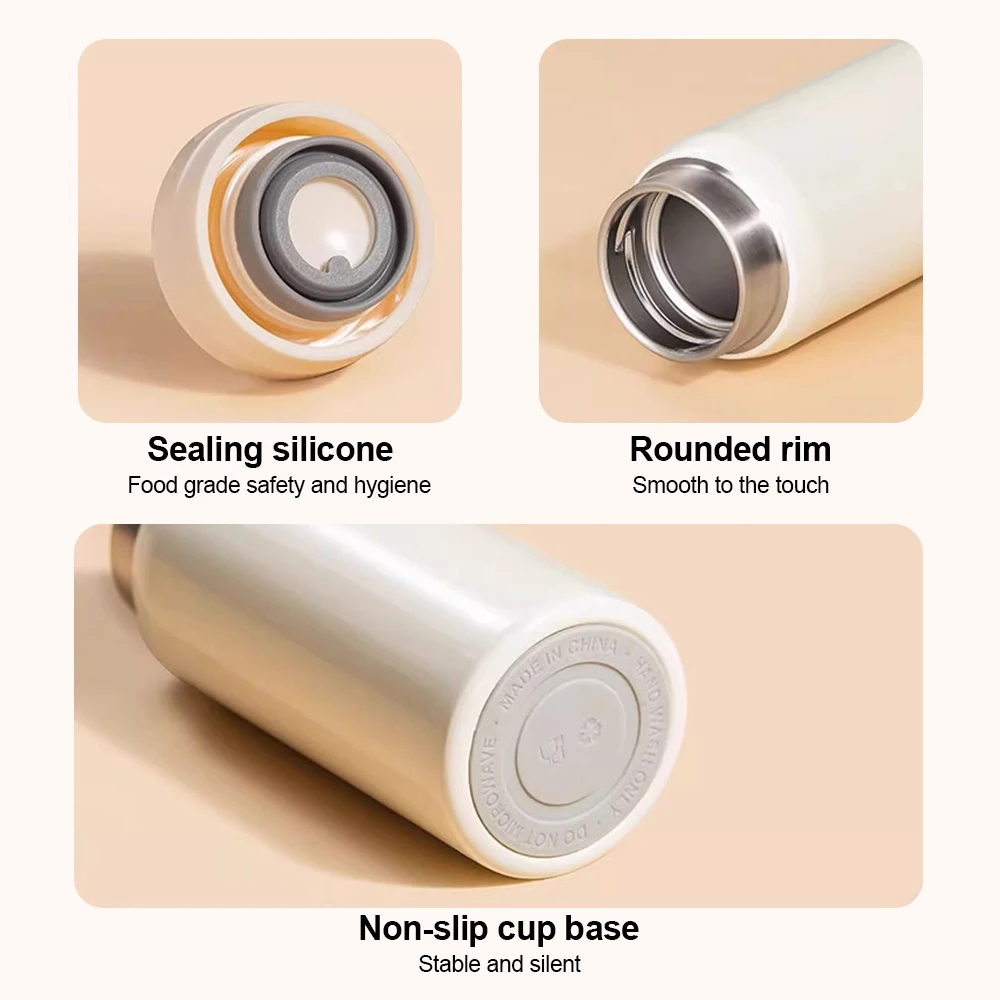 280ml stainless steel insulated cup, portable vacuum water bottle, suitable for outdoor travel, school, office, exquisite gifts