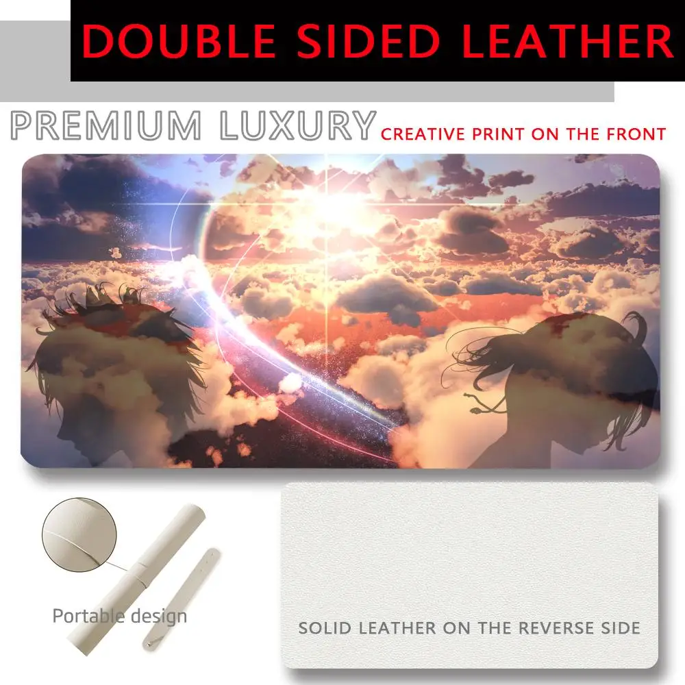 

Anime your name Computer accessories Mouse Pad PU Large leather mouse pad, XXL light luxury anti slip and waterproof desk pad