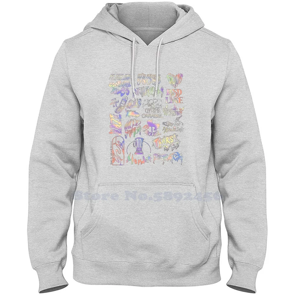 

5Sos5 Rainbow Tracklist Long Sleeve Sweatshirt Casual 100% cotton Hoodie
