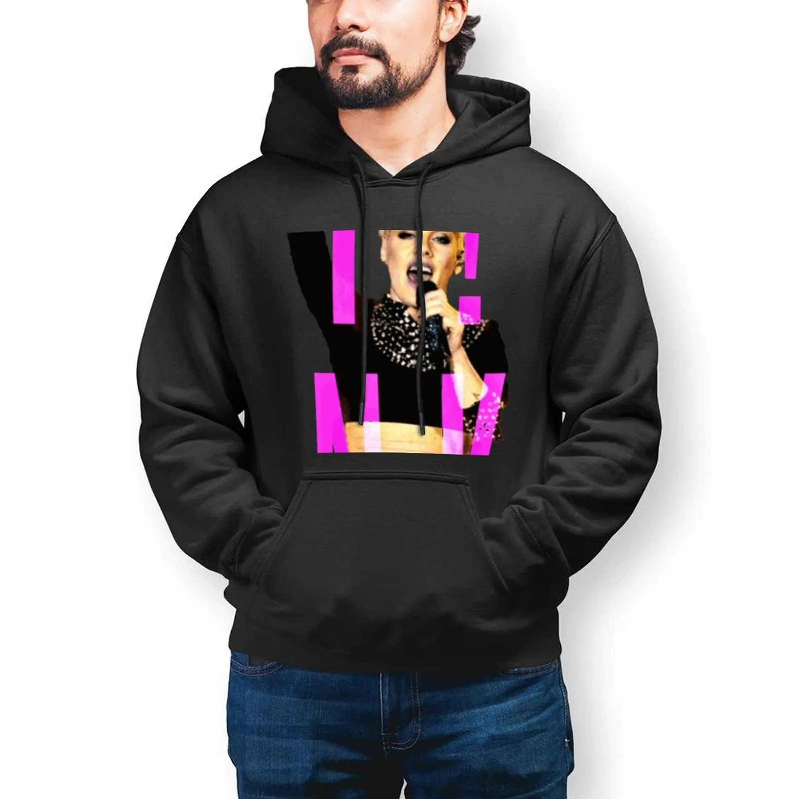 

Толстовка мужская с капюшоном и принтом, 5XL, 6XL