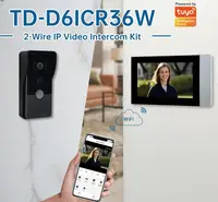 Visiophone filaire avec écran IPS de 7 pouces, télécommande Tuya, wi-fi, interphone visuel, sonnette de sécurité domestique à 120 degrés 1