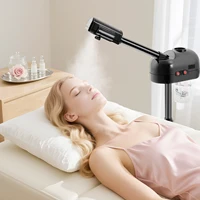 Pulvérisateur réglable en hauteur de vapeur faciale d'ozone de 750 ml 360 °   Équipement de soins de la peau mobile rotatif pour Salon de beauté Spa blanc/noir 1