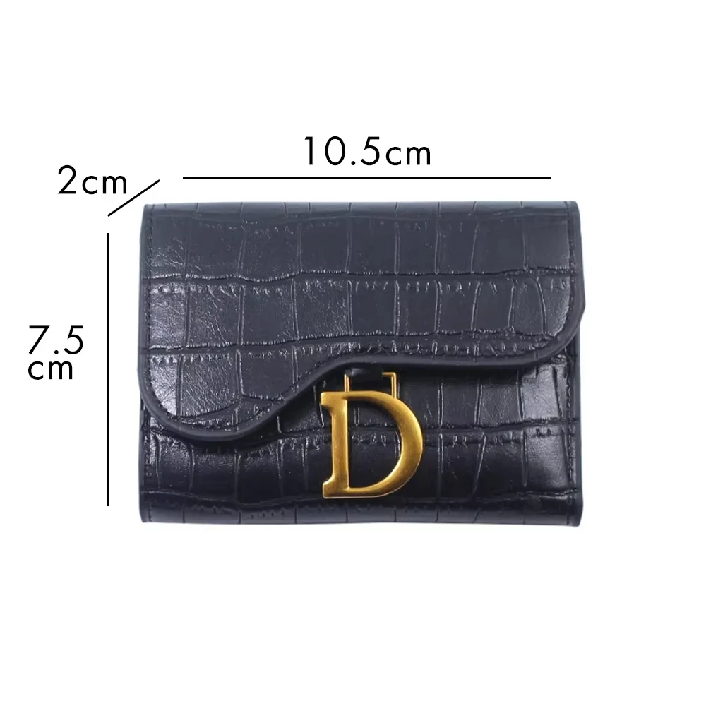 Women Short Wallet Small Fashion Luxury Brand Leather Purse Ladies Card Bag For Women Clutch Female Purse Money Clip Wallet 4