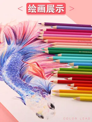 Premium Oily Color Pencil Set - 12 Vibrant Colors for Art and School Supplies