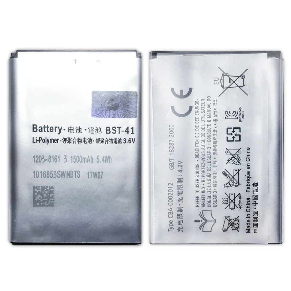 Bst-41 Bst 41 Batteria Di Ricambio Per Telefono Cellulare Per Sony Ericsson Xperia Play R800 R800I Play Z1I A8I M1I X1 X2 X2I X10 X10I Batterie