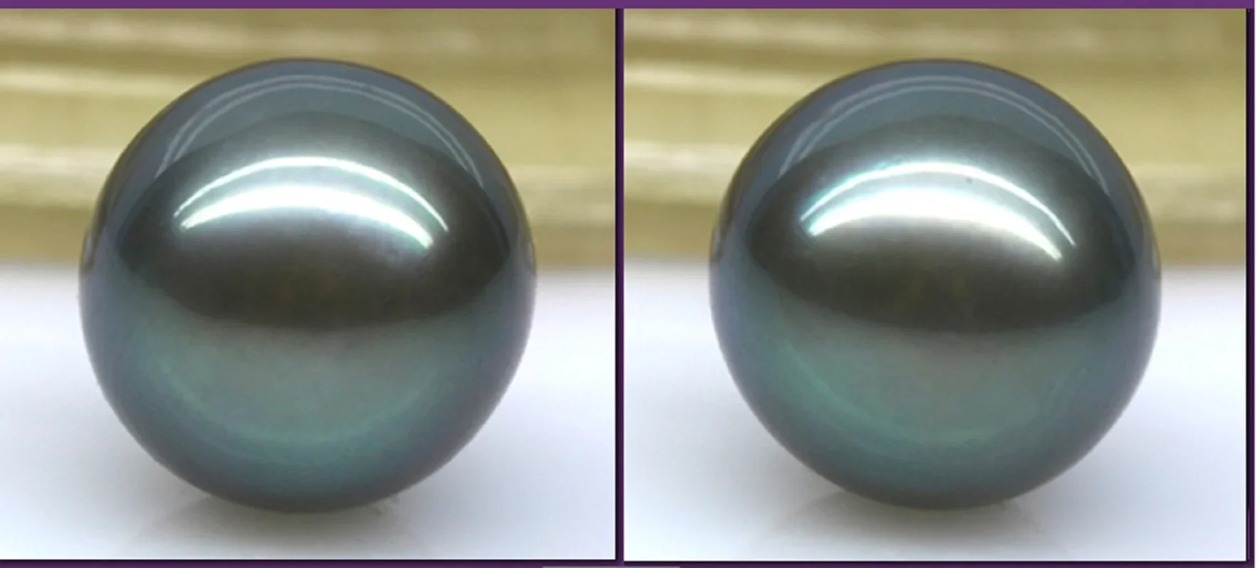 Huge 16mm natural sea genuine black blue round loose pearl undrilled s 2882
