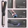 2 in 1 Cool Air Airflow Hair Styler Airflow Ionic Hair Blow Dryer Straight Shot Blow Drying Flat Iron LED Display Hair Styler 2