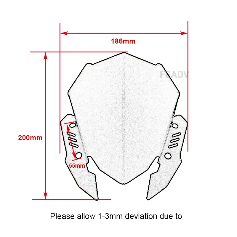 For YAMAHA MT-15 Motorcycle Accessories Windshield Aluminum