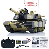 Heng Long 1/24 M1A2 3816-2 RC Tank Abrams 2.4G Toys TOUCAN Radio Control Battle Tank Cars Vehicle Model for Boys Gifts TH23394 1