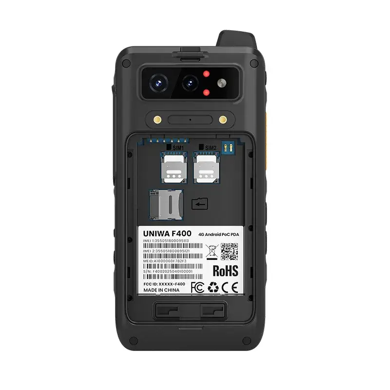 UNIWA F400 Rugged PDA with PoC Walkie Talkie Zello IP65 Smartphone Android 15 4350mAh 4.0 Inch 4G Global Range Walkie Talkie NFC - Image 6