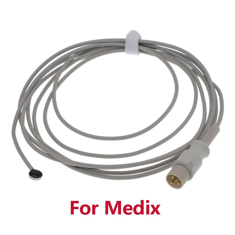 

10Kohm Adult /Paediatric Skin/Cavity/Esophageal/Rectal Medical Temperature Probe For Medix Radiant Heat Crib Monitor