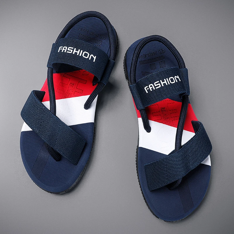 

Сандалии мужские для вождения, удобные шлепанцы двойного назначения, нескользящая уличная одежда, мягкая подошва, пляжная обувь, лето