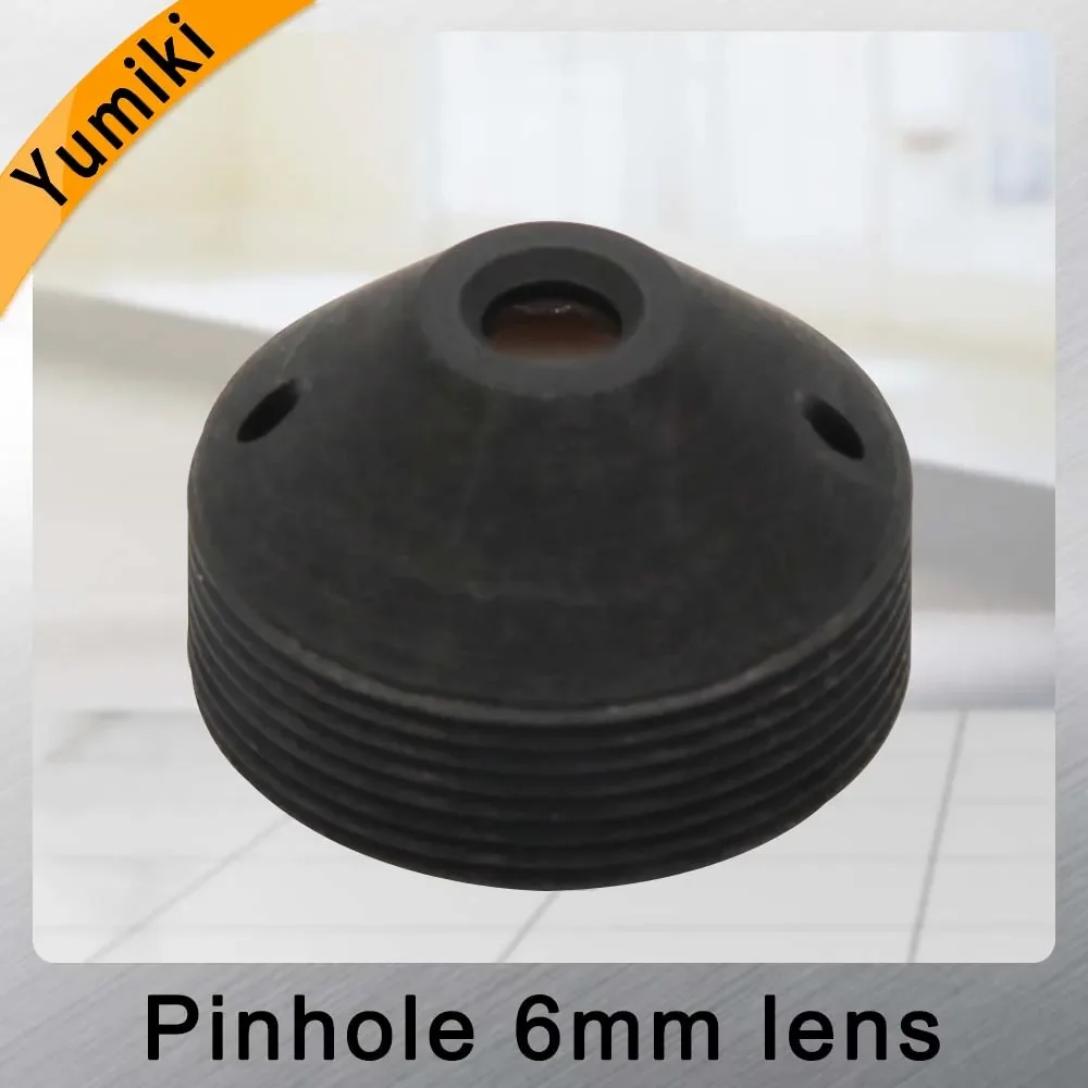 Camera Lens Yumiki infrared night vision camera 1.3MP pinhole lens 6mm F2.0 M12 thread CCTV lens for surveillance camera