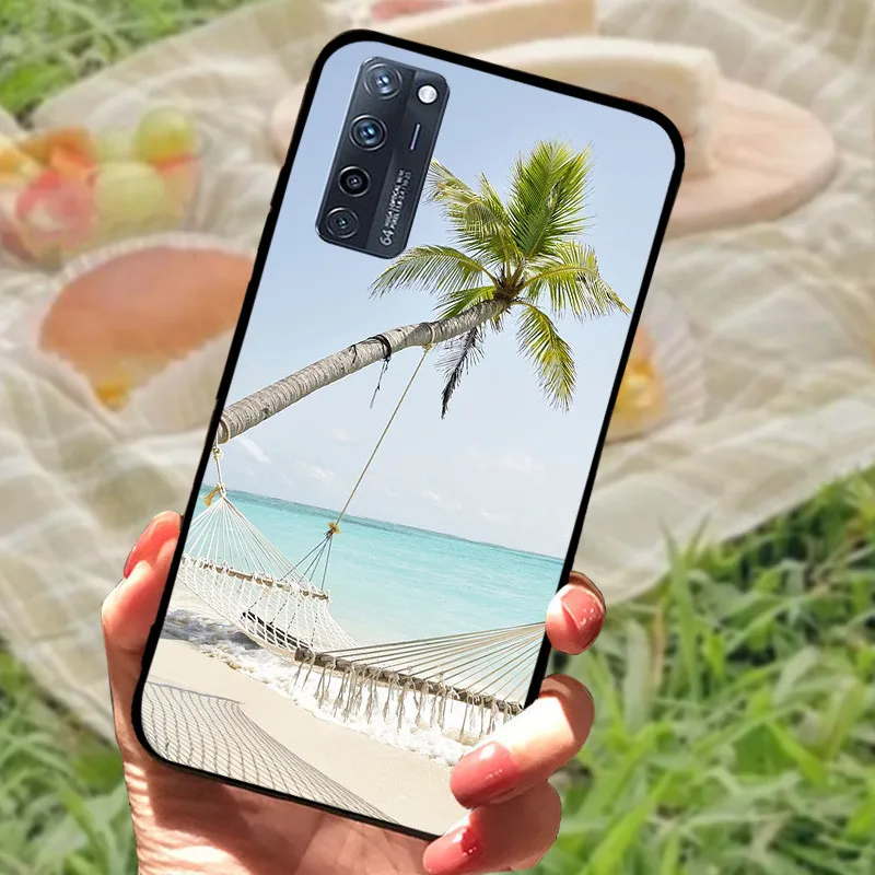 Enhanced Silicone Soft Marble Black Bumper Protective Case Cover