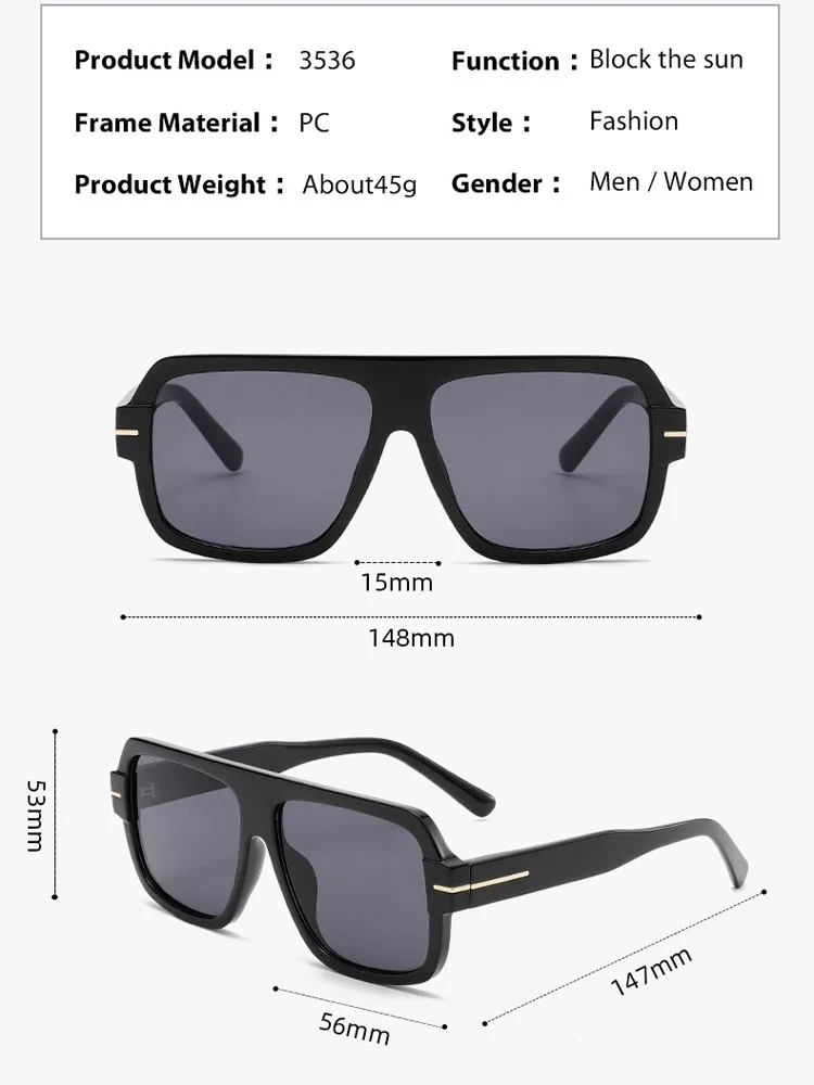 XH Retro-Pilot-TF-Sonnenbrille mit quadratischem Rahmen, UV400, modischer Augenschutz für Männer und Frauen – Detail 4