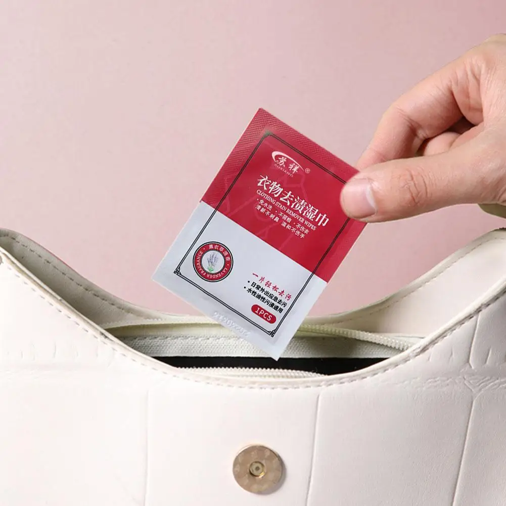 Laundry Stain Removal Wipes No Washing Cleaning Individual Wipes Wrapped Stain Removers Jacket Oil Laundry Dirt Clothes Rem S3U7