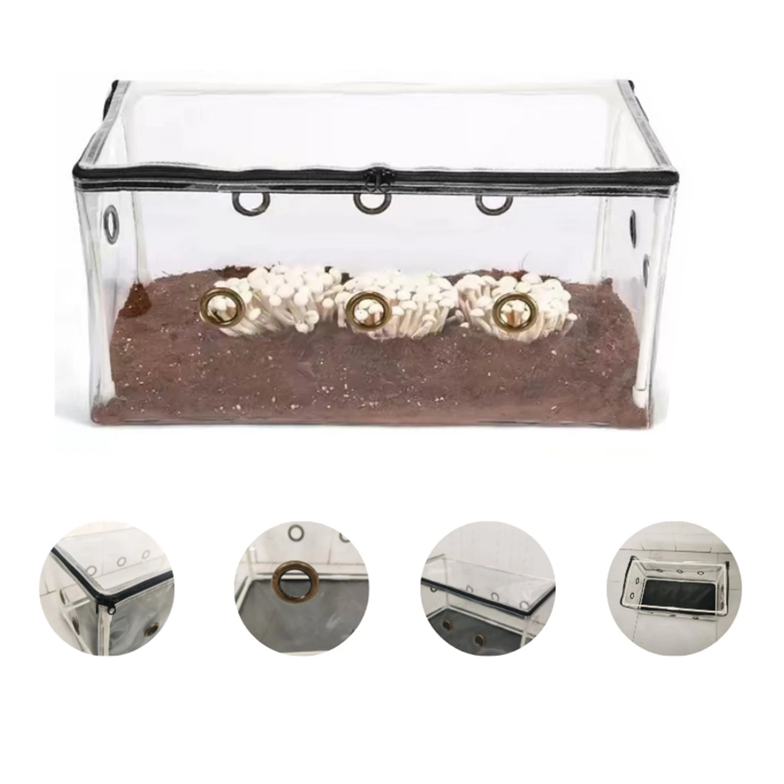 Mini Garden Greenhouse Easy to Use Folding with Storage Bag Mushroom Grow Pouch for Back Porch Vegetable Roofs Garden Yard