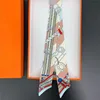 Hair Tie Band For Women Belt Lock Chain Elegant Skinny Head Neck Silk Satin Small Bag Decoration Ribbon Scarf 2
